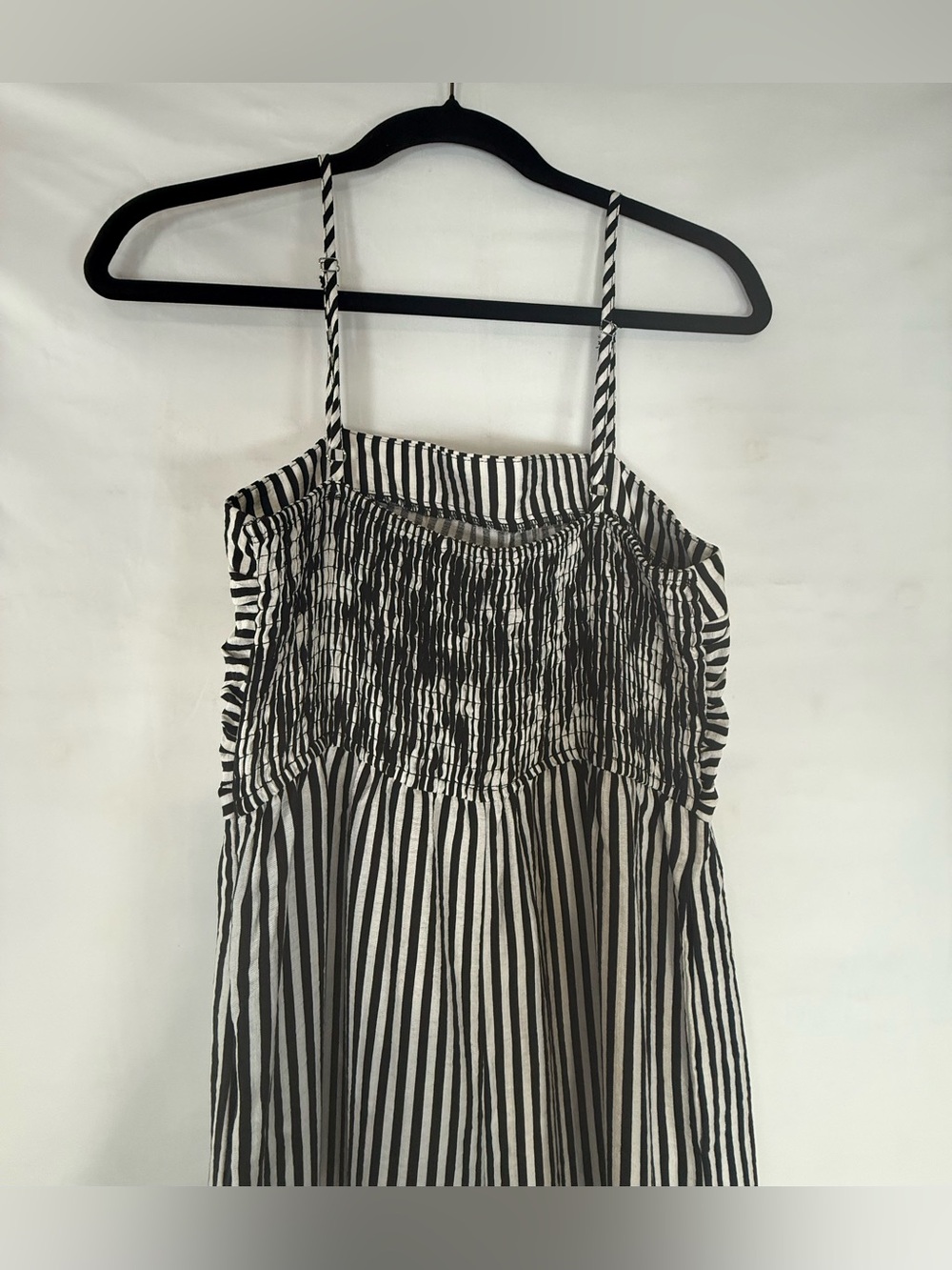 Cupshe Black & White Vertical Stripe Wide-Leg Jumpsuit - Picture 9 of 16